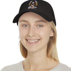 Colors Don’t Run Rainbow Eagle Baseball Cap – LGBTQ+ Pride Low-Profile Cotton Hat