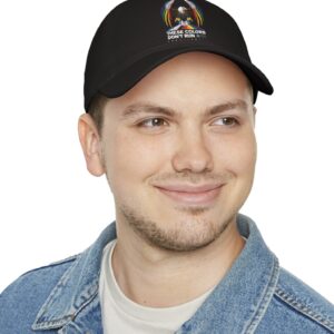 Colors Don’t Run Rainbow Eagle Baseball Cap – LGBTQ+ Pride Low-Profile Cotton Hat