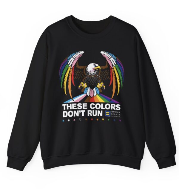Colors Don’t Run Rainbow Eagle Crewneck Sweatshirt