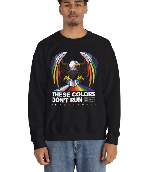 Colors Don’t Run Rainbow Eagle Crewneck Sweatshirt
