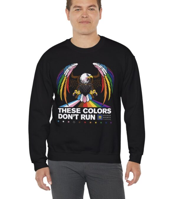 Colors Don’t Run Rainbow Eagle Crewneck Sweatshirt