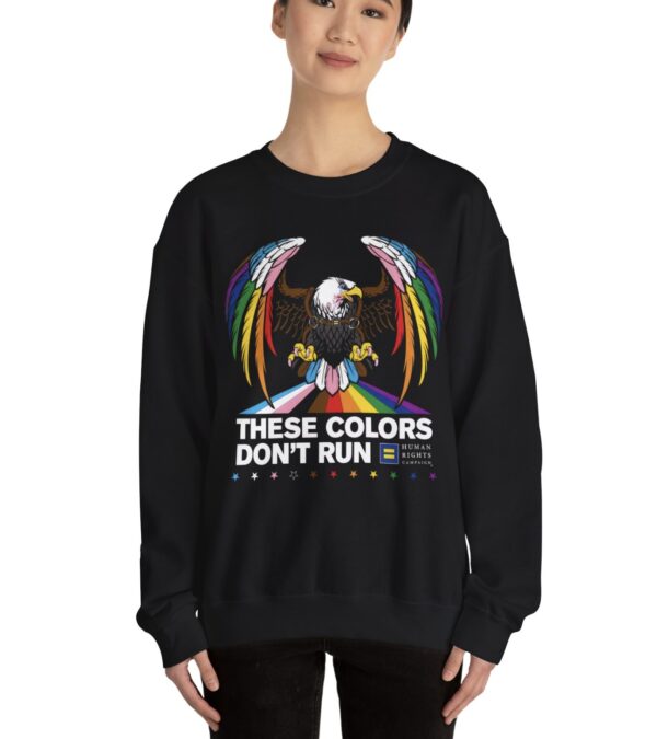 Colors Don’t Run Rainbow Eagle Crewneck Sweatshirt