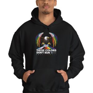 Colors Don’t Run Rainbow Eagle Hoodie