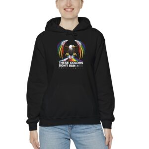 Colors Don’t Run Rainbow Eagle Hoodie