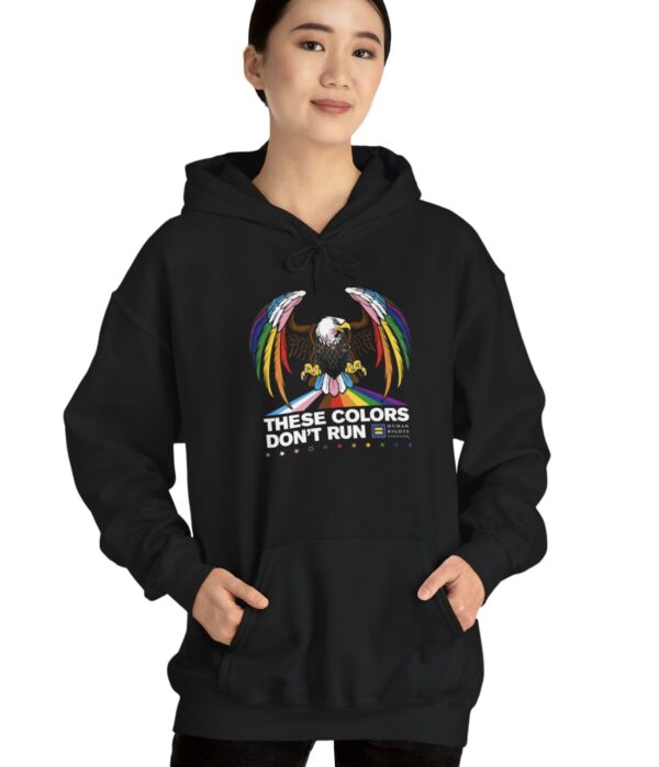 Colors Don’t Run Rainbow Eagle Hoodie