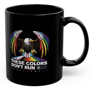 Colors Don’t Run Rainbow Eagle Mug