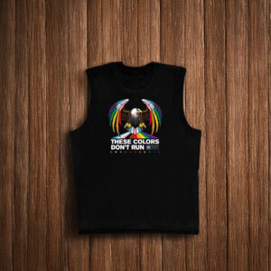 Colors Don’t Run Rainbow Eagle Sleeveless T-Shirt