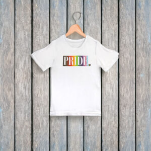Pride Rainbow T-Shirt - LGBTQ+ Equality Tee, Minimalist Pride Month Shirt, Unisex Human Rights Campaign Apparel